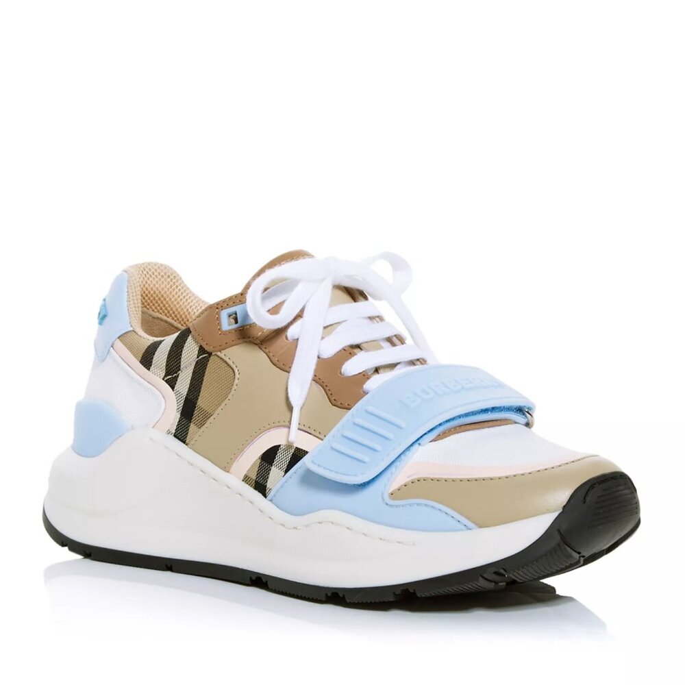 Burberry Women's Ramsey Story Low Top Sneakers Size 7 (37)